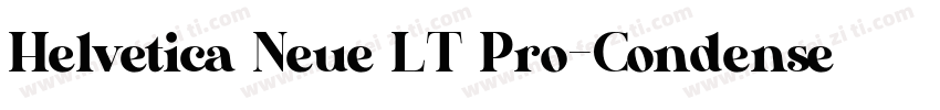 Helvetica Neue LT Pro-CondensedBold字体转换